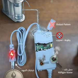 "وداعاً لاحتراق محولات الفلتر! تعرف على الأدابتور الإلكتروني المقاوم للماء من أكوا سيلا"