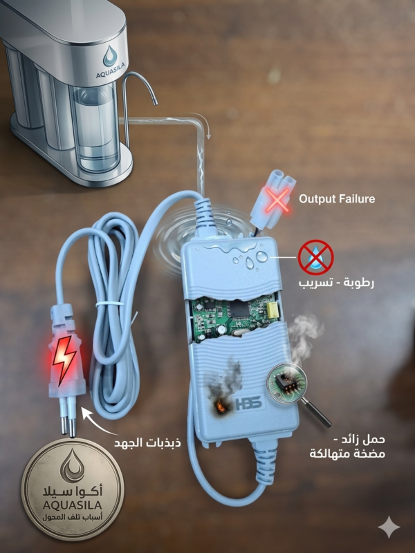 ​"وداعاً لاحتراق محولات الفلتر! تعرف على الأدابتور الإلكتروني المقاوم للماء من أكوا سيلا"