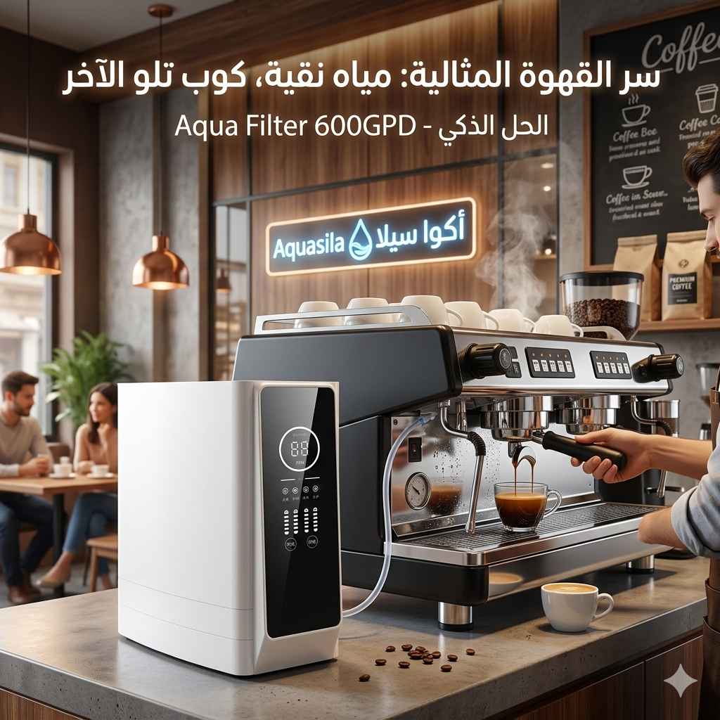 فلتر Aqua Filter 600 جالون ديجيتال: الحل الأمثل للكافيهات والمطاعم بدون خزان